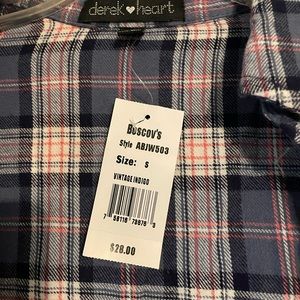 Purple and pink and white flannel never worn